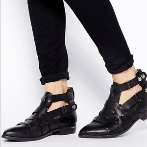 Free People Nine Caged Flat Ankle boot